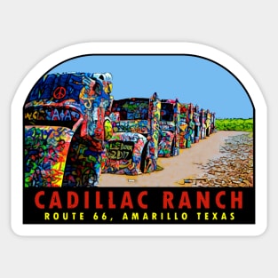 Cadillac Ranch Texas Vintage Sticker